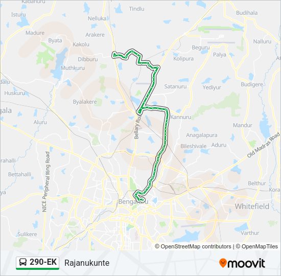 290-EK Bus Line Map
