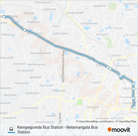 EXP-258C Bus Line Map