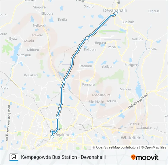EXP-298M Bus Line Map