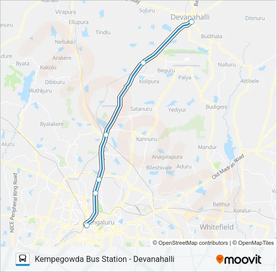 EXP-298M Bus Line Map