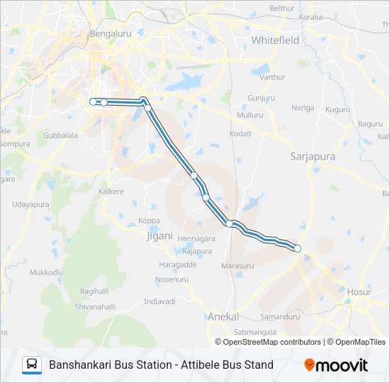 EXP-600F Bus Line Map