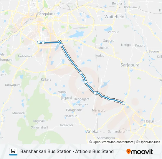 EXP-600F Bus Line Map