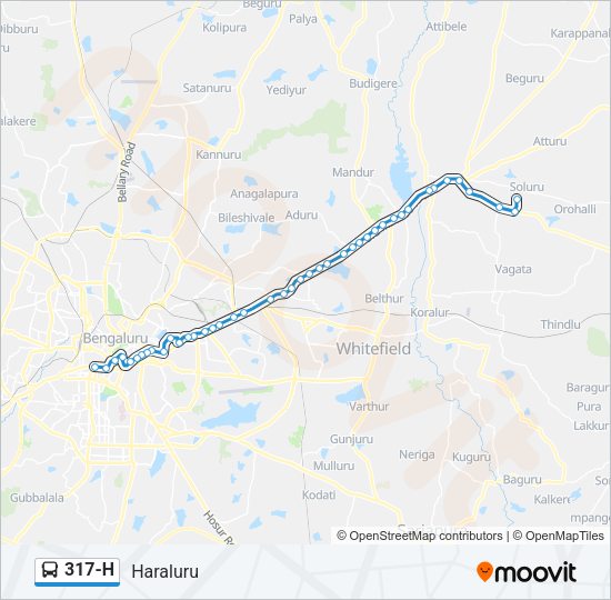 317-H Bus Line Map
