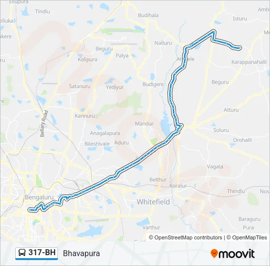 317-BH Bus Line Map