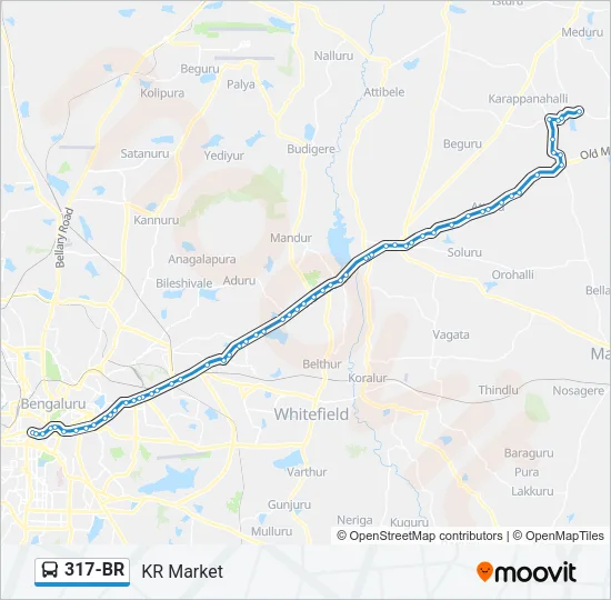 317-BR Bus Line Map