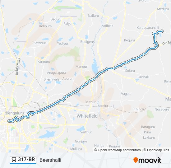 317-BR Bus Line Map