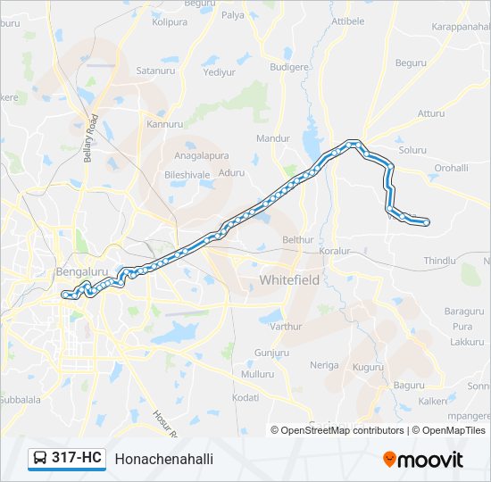 317-HC Bus Line Map