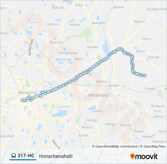 317-HC Bus Line Map