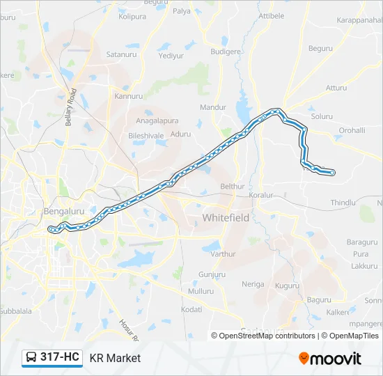 317-HC Bus Line Map
