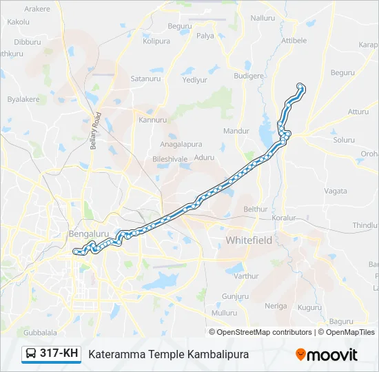 317-KH Bus Line Map