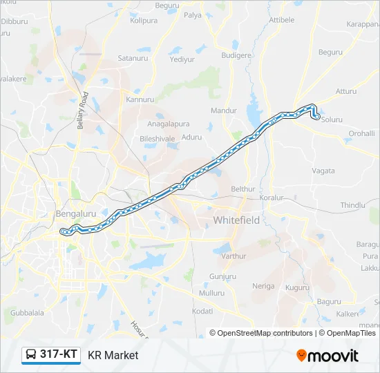 317-KT Bus Line Map