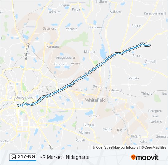 317-NG Bus Line Map