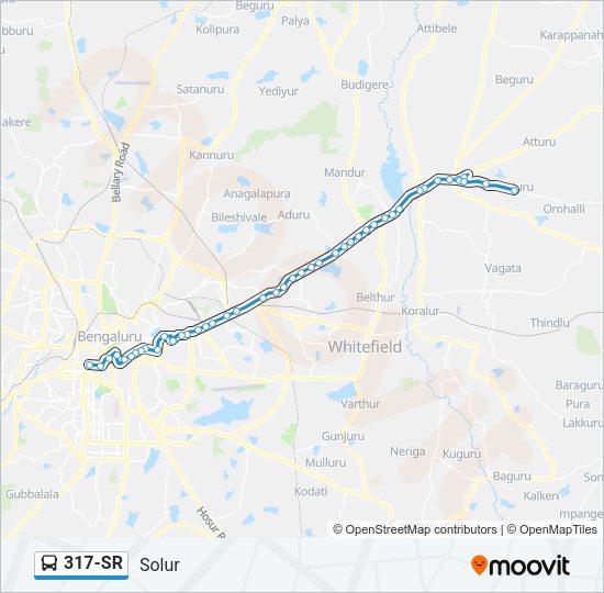 317-SR Bus Line Map