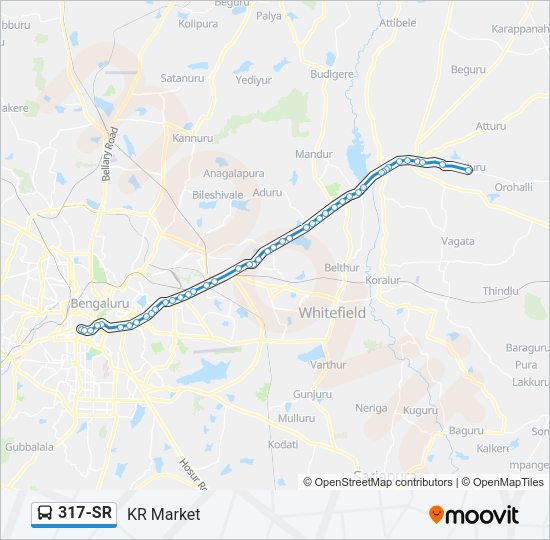 317-SR Bus Line Map