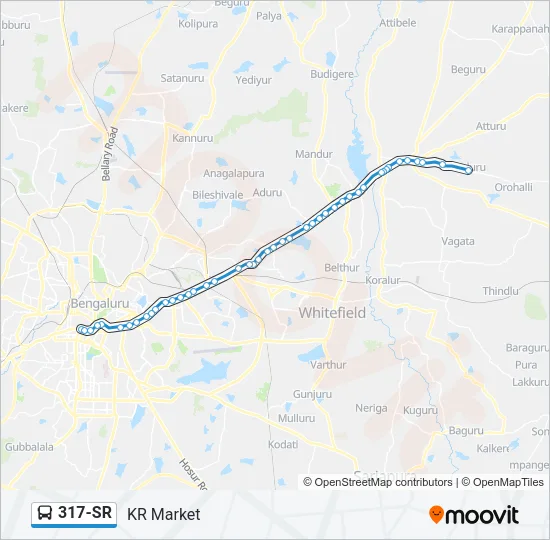 317-SR Bus Line Map