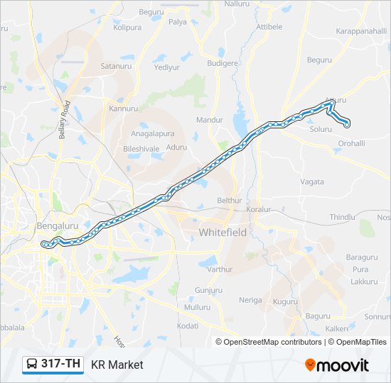 317-TH Bus Line Map