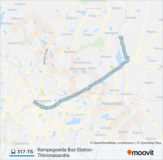 317-TS Bus Line Map
