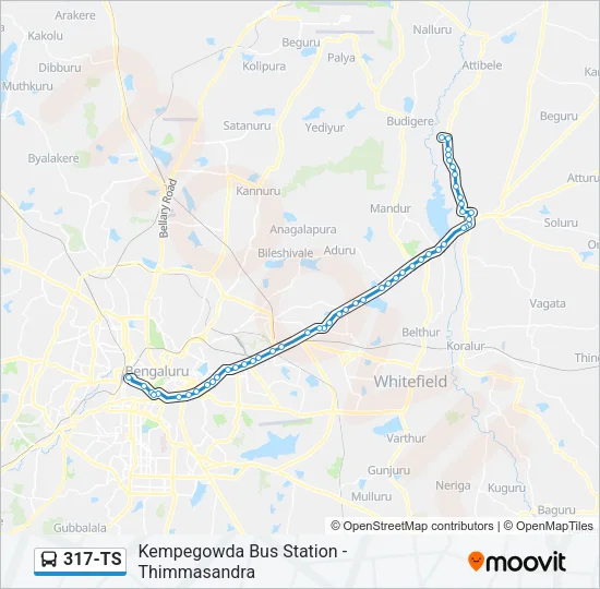 317-TS Bus Line Map