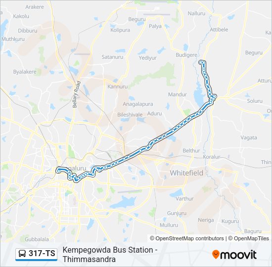 317-TS Bus Line Map