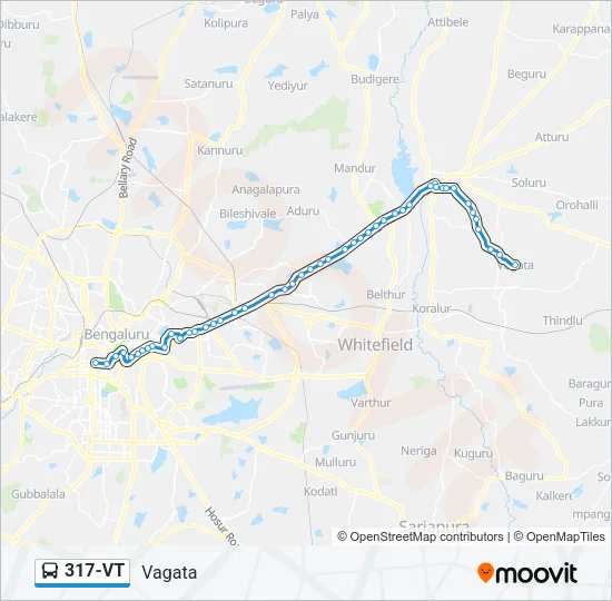 317-VT Bus Line Map