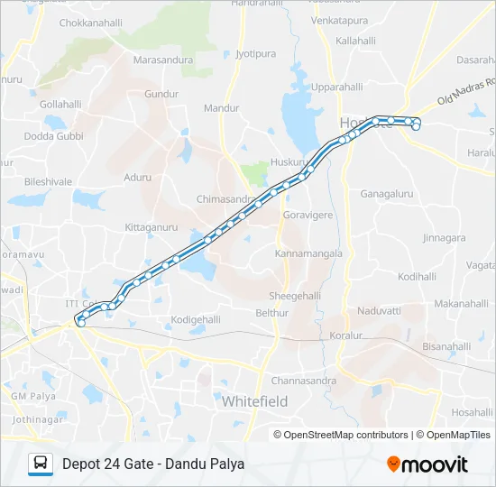 317-DP D24G-DNP Bus Line Map