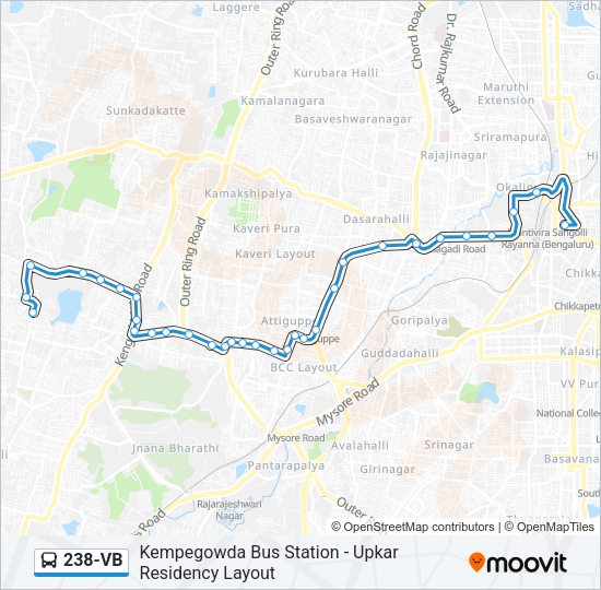 238-VB Bus Line Map