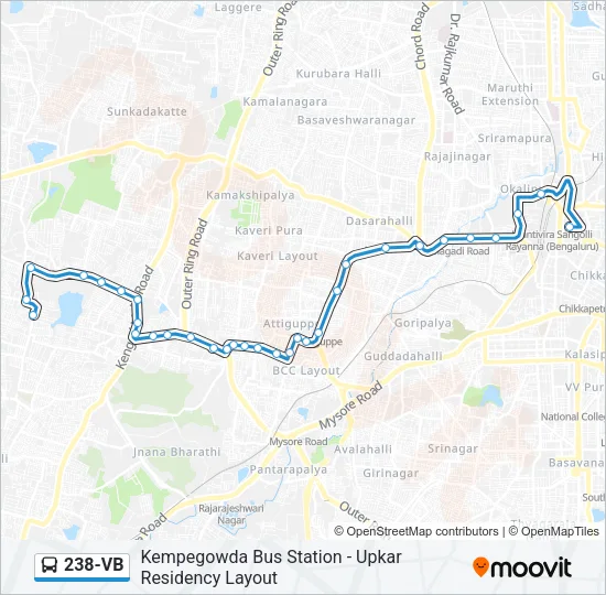 238-VB Bus Line Map