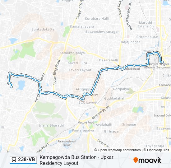 238-VB Bus Line Map