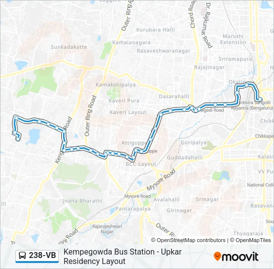 238-VB Bus Line Map