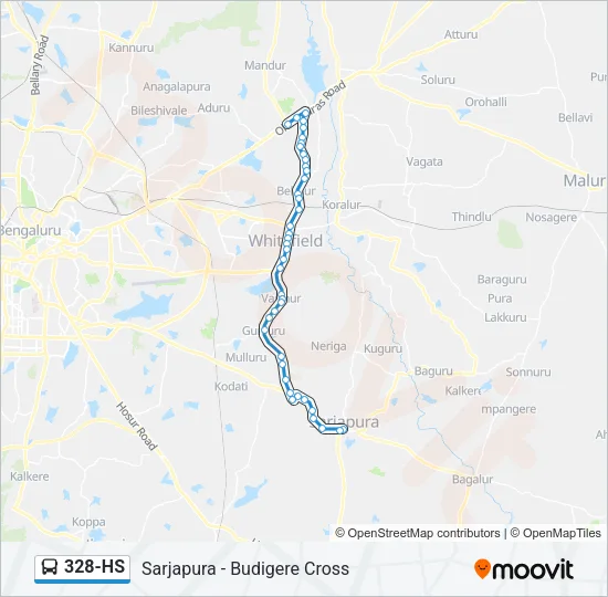 328-HS Bus Line Map