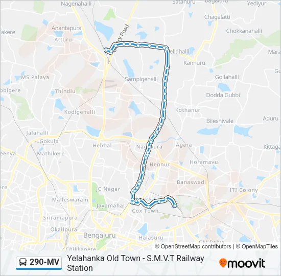 290-MV Bus Line Map