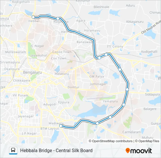V-EXP 500D Bus Line Map