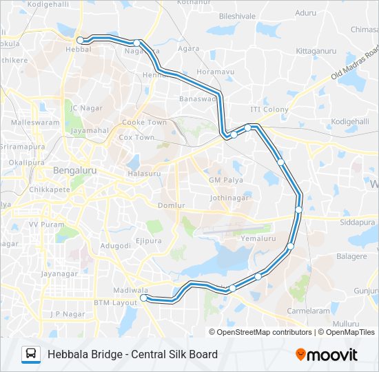 V-EXP 500D Bus Line Map