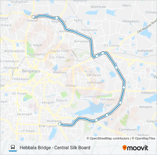 V-EXP 500D Bus Line Map