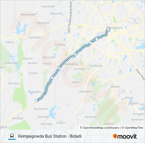 EXP-226N Bus Line Map