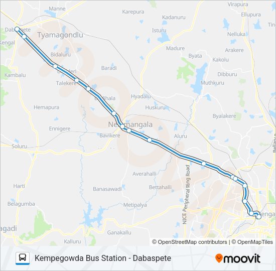 EXP-258DK Bus Line Map