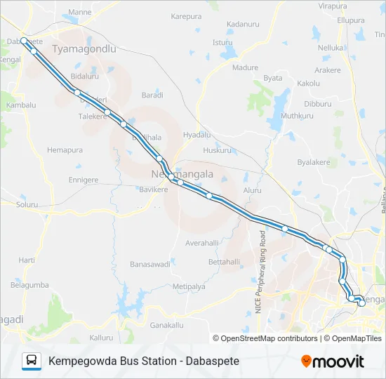 EXP-258DK Bus Line Map