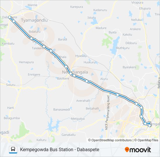 EXP-258DK Bus Line Map
