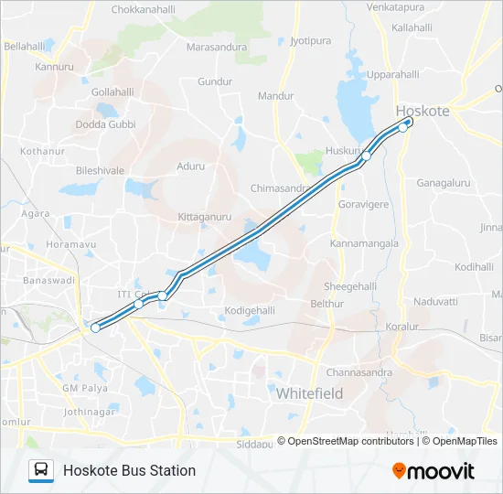 EXP-317HT Bus Line Map