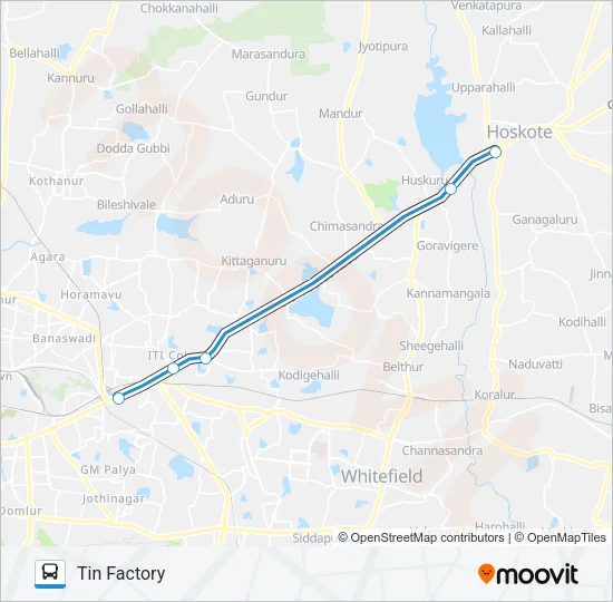 EXP-317HT Bus Line Map