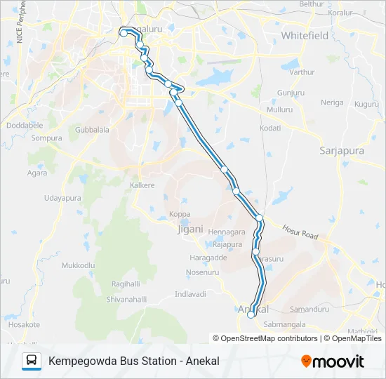 EXP-356KA Bus Line Map