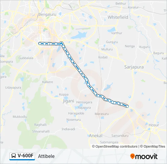 V-600F Bus Line Map