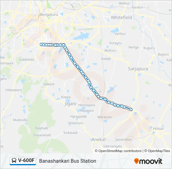 V-600F Bus Line Map