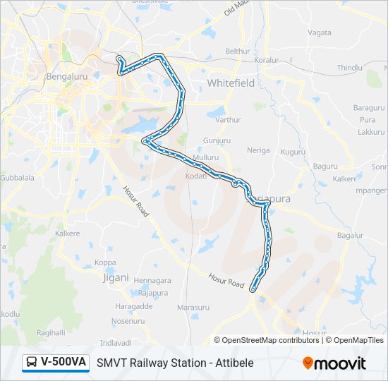 V-500VA Bus Line Map