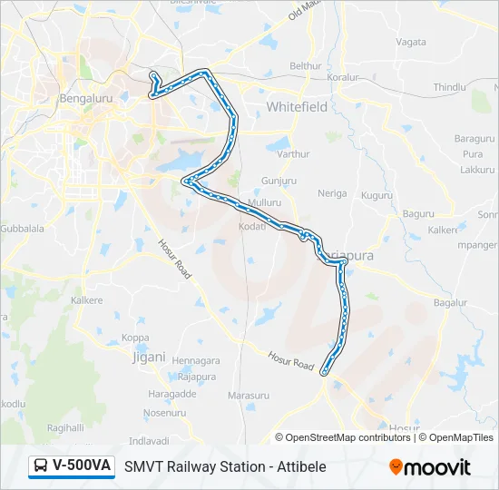V-500VA Bus Line Map