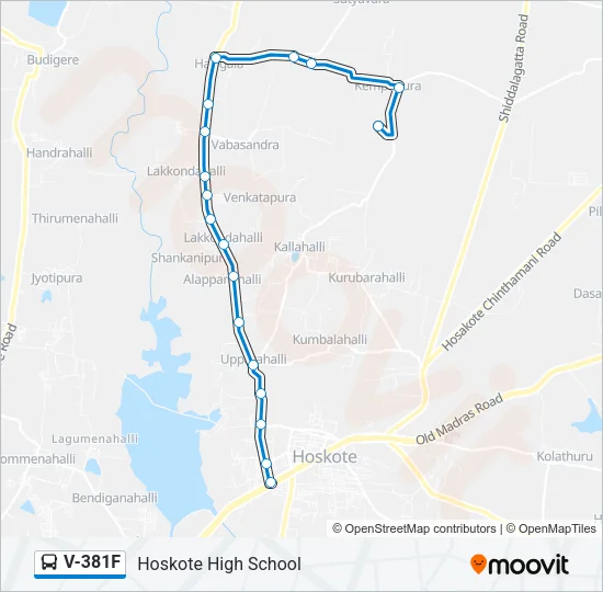 V-381F Bus Line Map