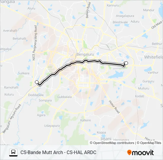 HAL PV-3 Bus Line Map
