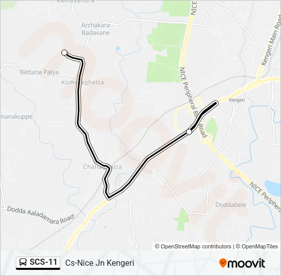 SCS-11 Bus Line Map