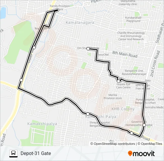 D31G-KML Bus Line Map