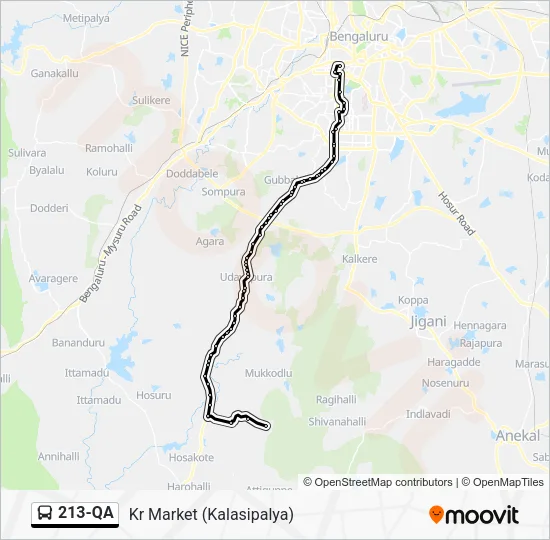 213-QA Bus Line Map